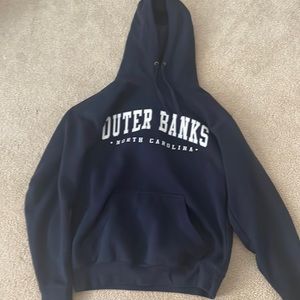 navy blue outer banks nc hoodie